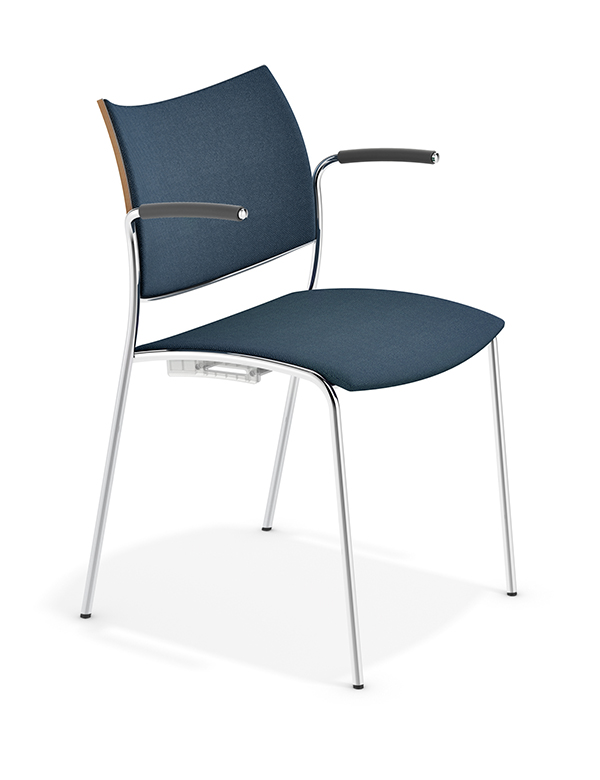 casala cobra chair with armrests upholstered seat and back