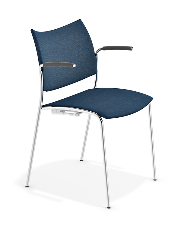 casala cobra chair with armrests upholstered seat and back