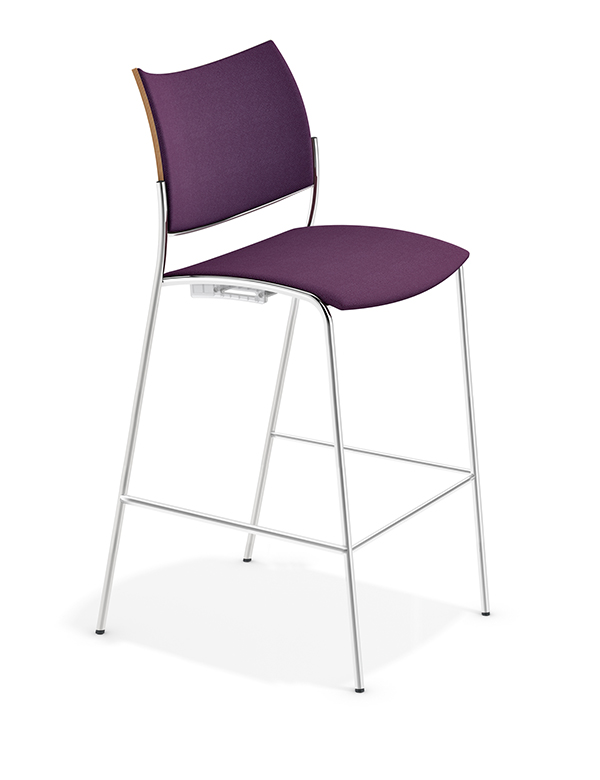 casala cobra barstool seat and back upholstered