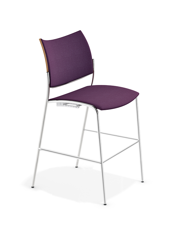 casala cobra barstool seat and back upholstered