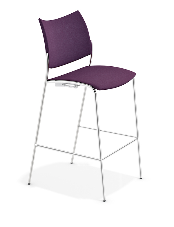 casala cobra barstool seat and back upholstered