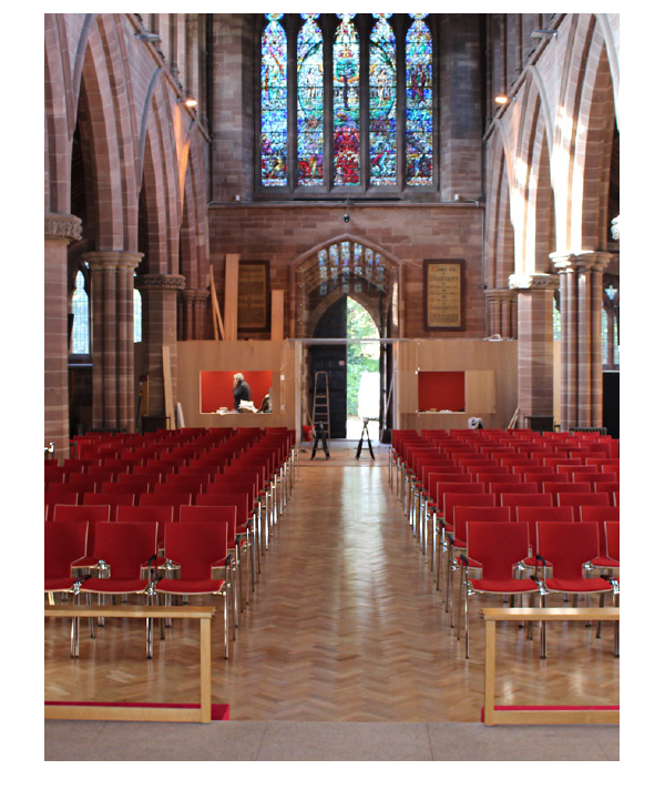 Case study church furniture Casala | Lynx I church chairs in Mossley Hill Church (UK)