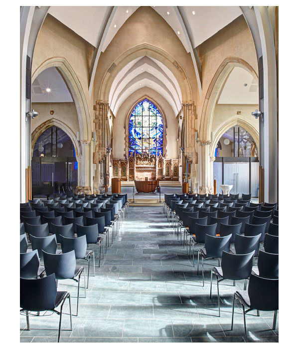 Case study church furniture Casala | Lynx III church chairs in St. Barnabas Church (UK)