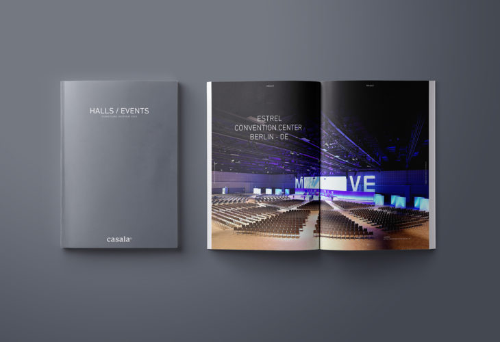 casala halls events brochure mock-up