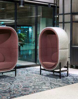 casala capsule 1-seater 2-seater project the hague conference centre contract furniture