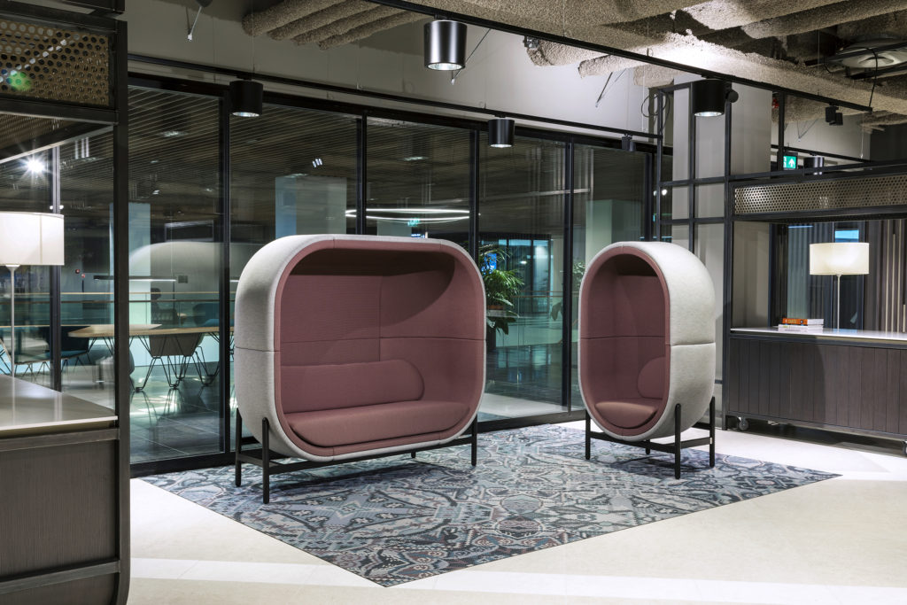 casala capsule 1-seater 2-seater project the hague conference centre contract furniture