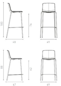 casala omega III barkruk specificaties