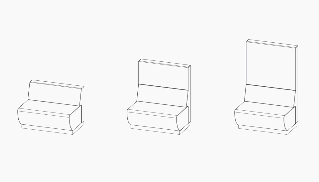 casala palau trainbench sofa lineart