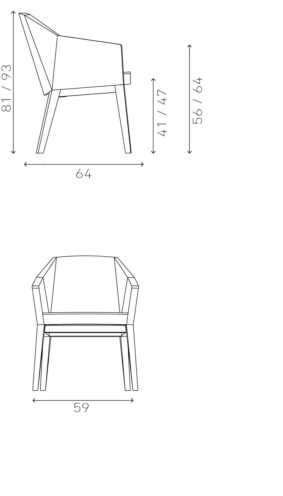 casala parker II dimensions