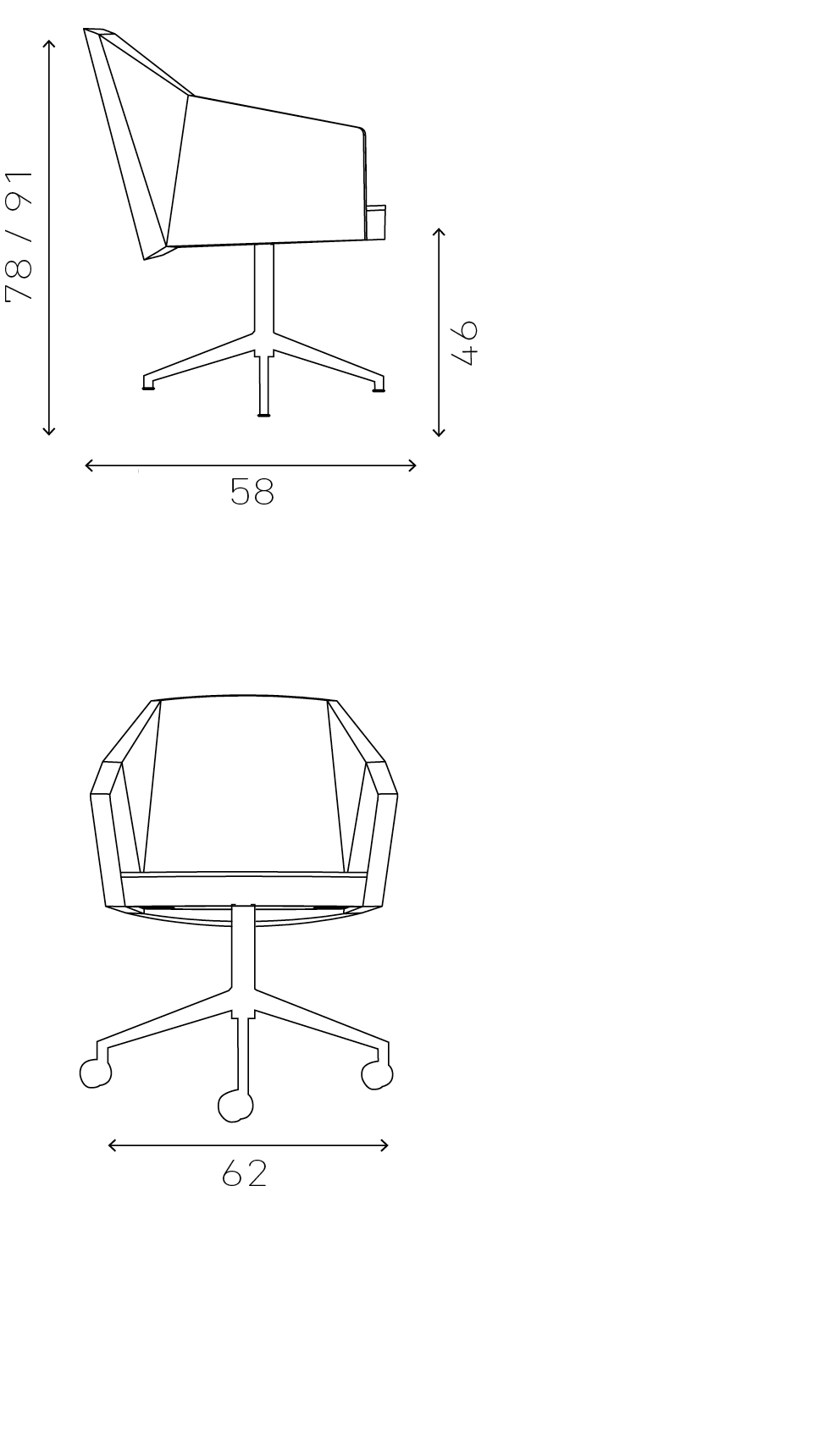 casala parker VI dimensions
